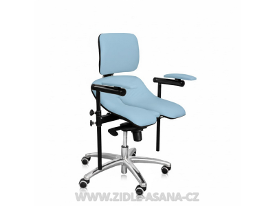 Ergonomická židle Ásana Medic Dent Ekokůže, Light Blue